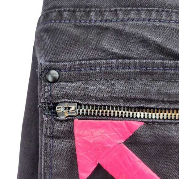 G-Star Corvet Straight Distressed Gray Denim Jeans Womens 28X32 - Picture 5 of 14